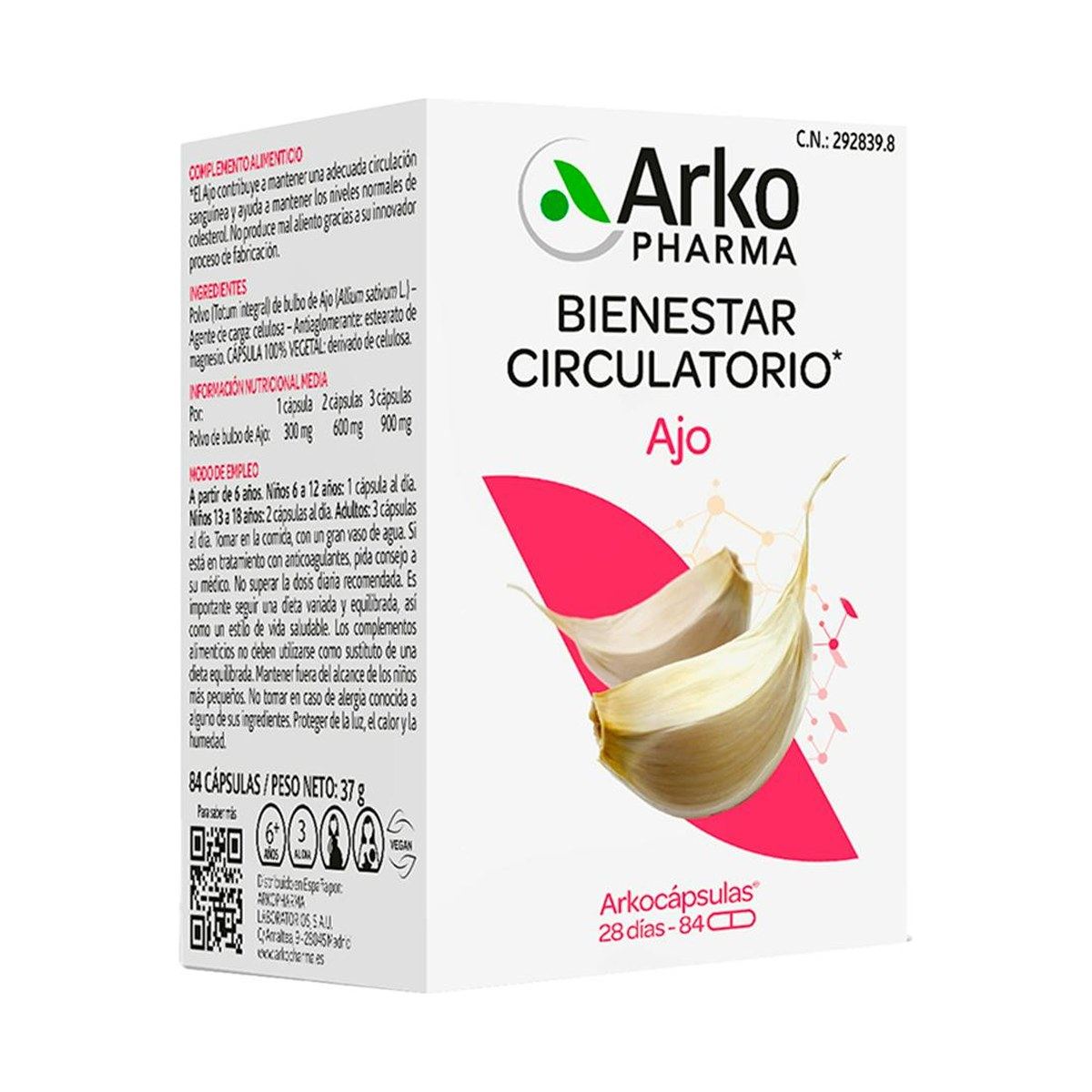Arkocápsulas Ajo 100 Cápsulas
