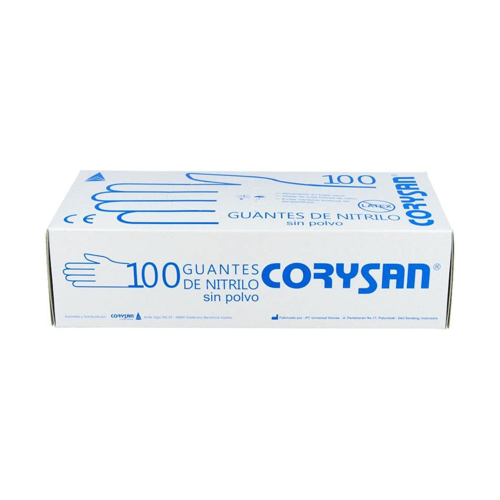 Corysan Guantes de Nitrilo Exploración Talla M 100 Unidades