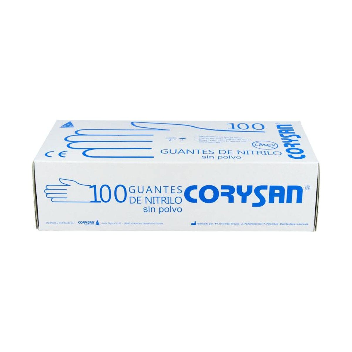 Corysan Guantes de Nitrilo Exploración Talla M 100 Unidades