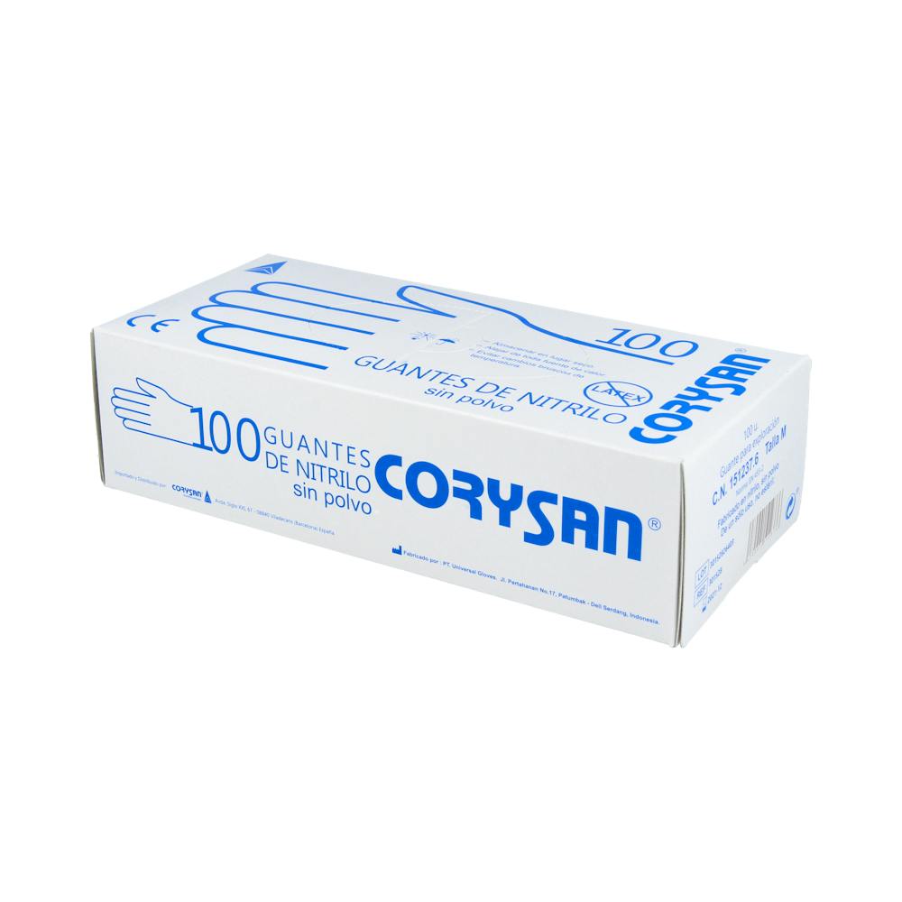 Corysan Guantes de Nitrilo Exploración Talla M 100 Unidades