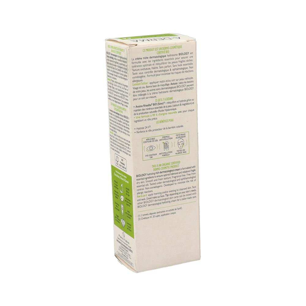 A-Derma Biology Crema Rica Hidratante Dermatológica 40 ml