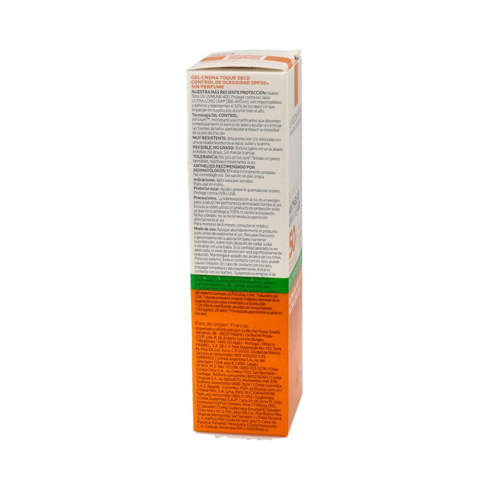 La Roche-Posay Anthelios UVMune 400 Oil Control Gel-Crema SPF 50+ 50 ml
