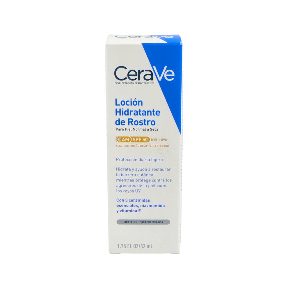 CeraVe Loción Hidratante Facial SPF 50 52 ml