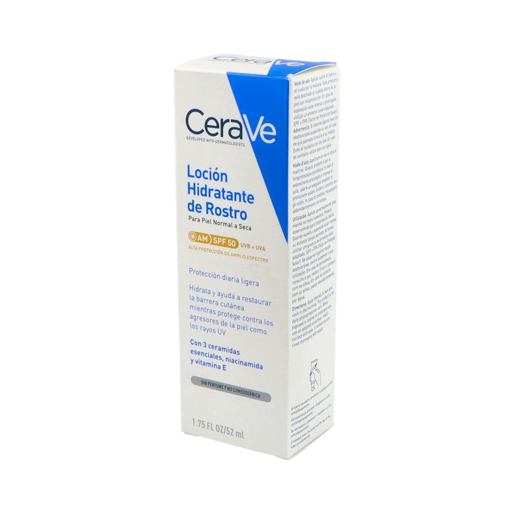 CeraVe Loción Hidratante Facial SPF 50 52 ml