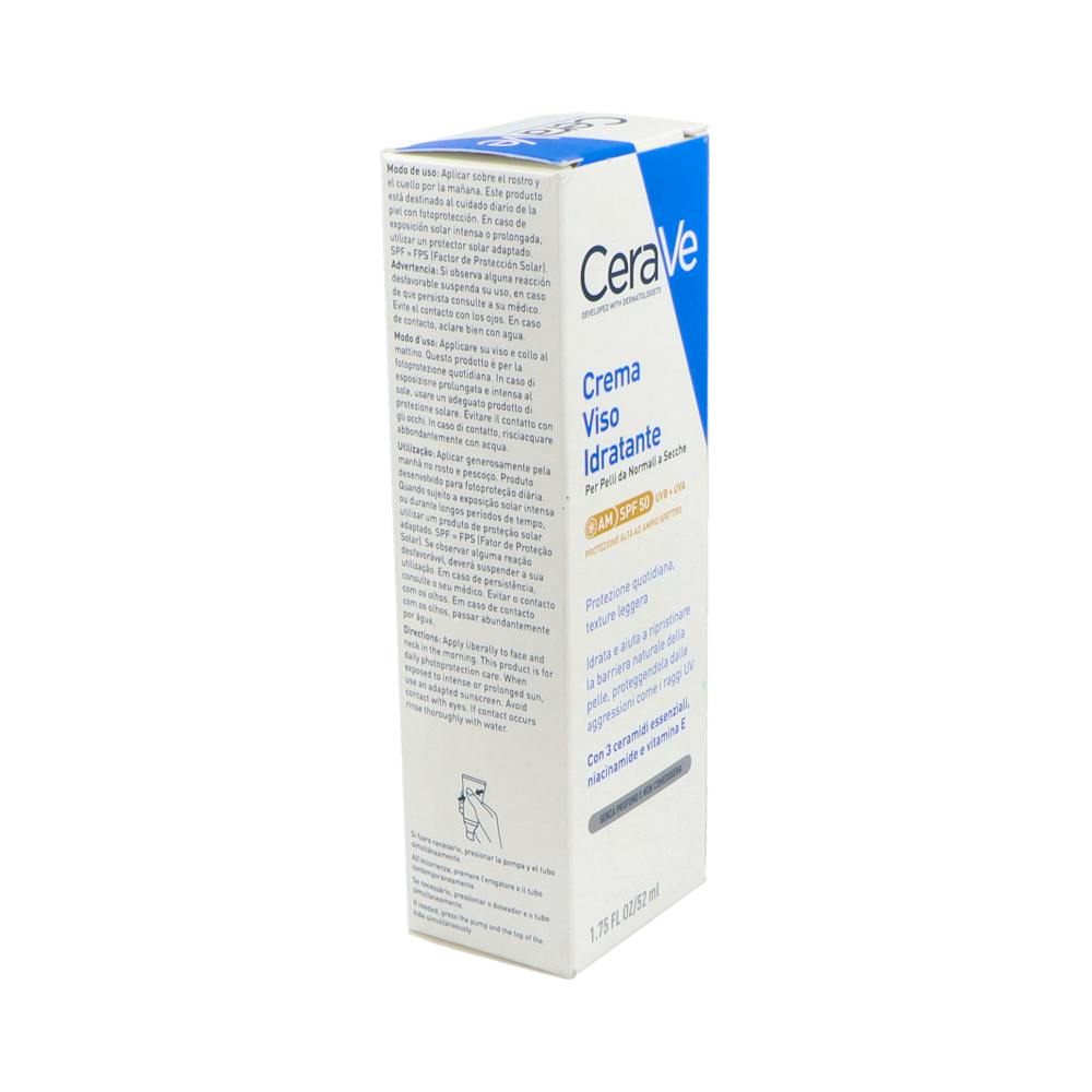 CeraVe Loción Hidratante Facial SPF 50 52 ml