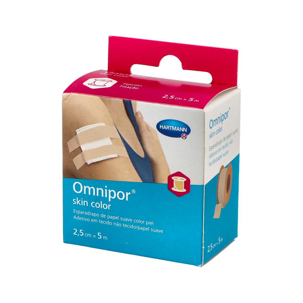 Hartmann Omnipor Esparadrapo Hipoalergénico Color Piel 5 m x 2,5 cm