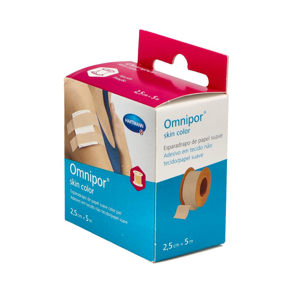Hartmann Omnipor Esparadrapo Hipoalergénico Color Piel 5 m x 2,5 cm