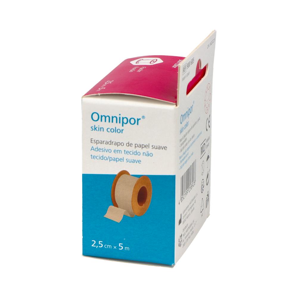 Hartmann Omnipor Esparadrapo Hipoalergénico Color Piel 5 m x 2,5 cm