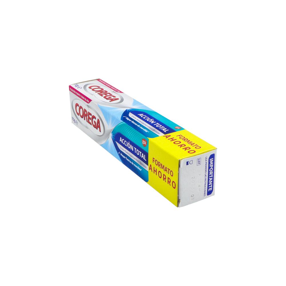 Corega Acción Total Crema Fijadora Prótesis Dental 75 ml