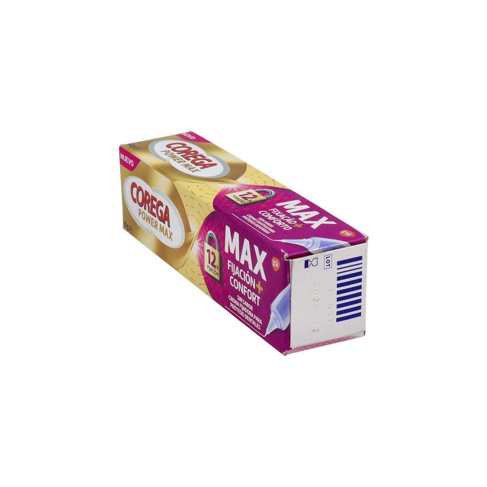 Corega Max Fijación + Confort Crema Adhesiva sin Sabor 40 g