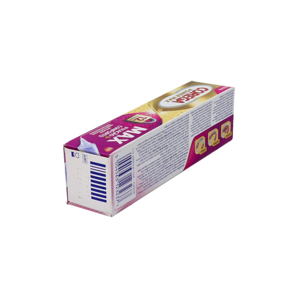 Corega Max Fijación + Confort Crema Adhesiva sin Sabor 40 g