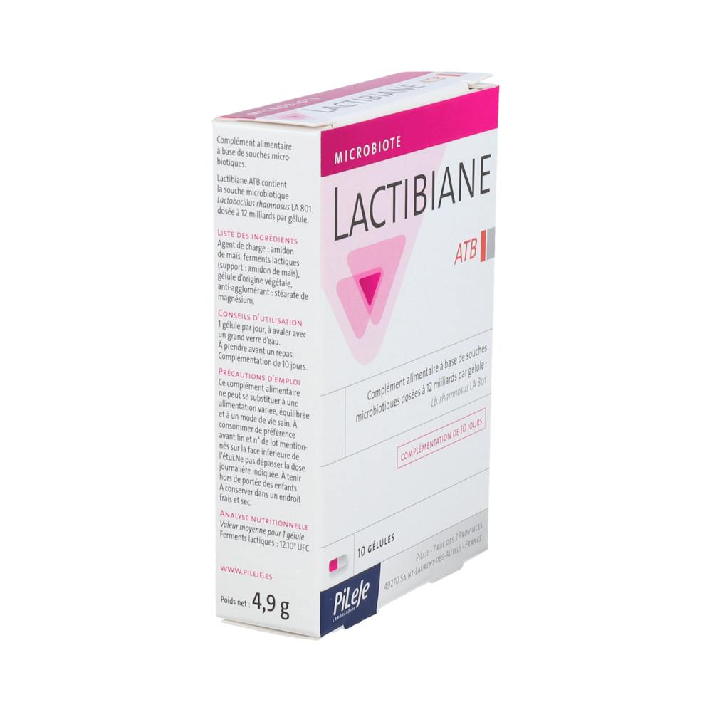 PiLeJe Lactibiane ATB 10 Cápsulas