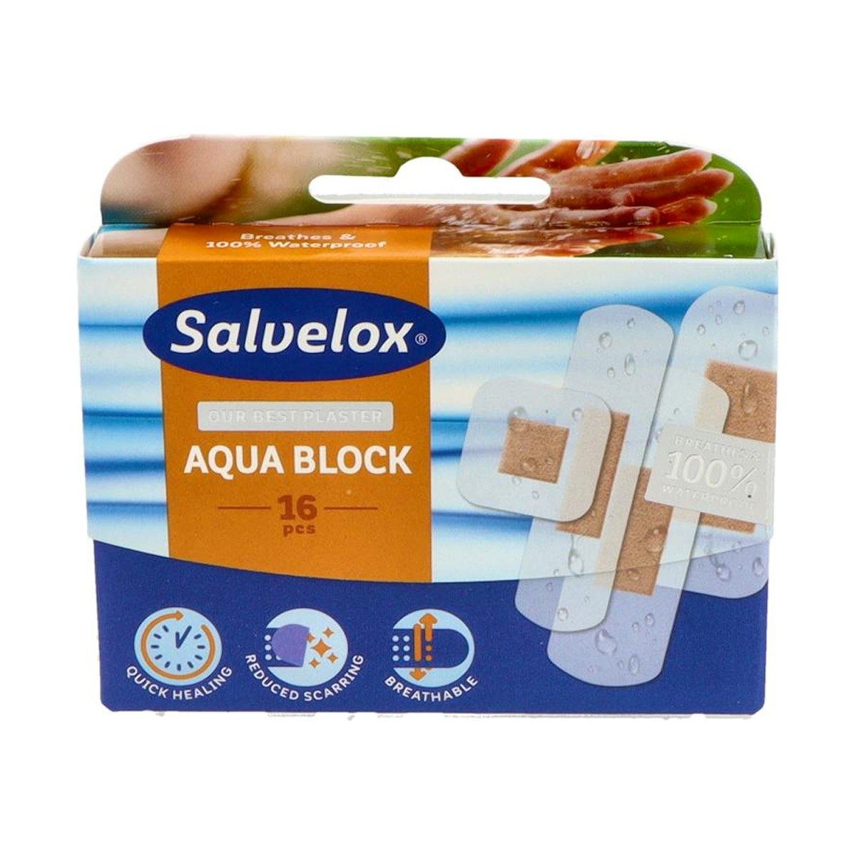 Salvelox Aqua Block Apósitos Impermeables 16 Unidades