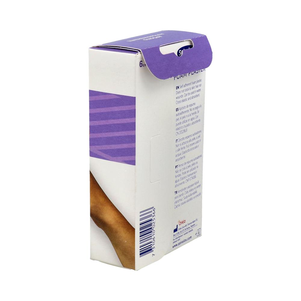 Salvelox Med Foam Plaster Apósito de Espuma en Rollo 1 m x 6 cm
