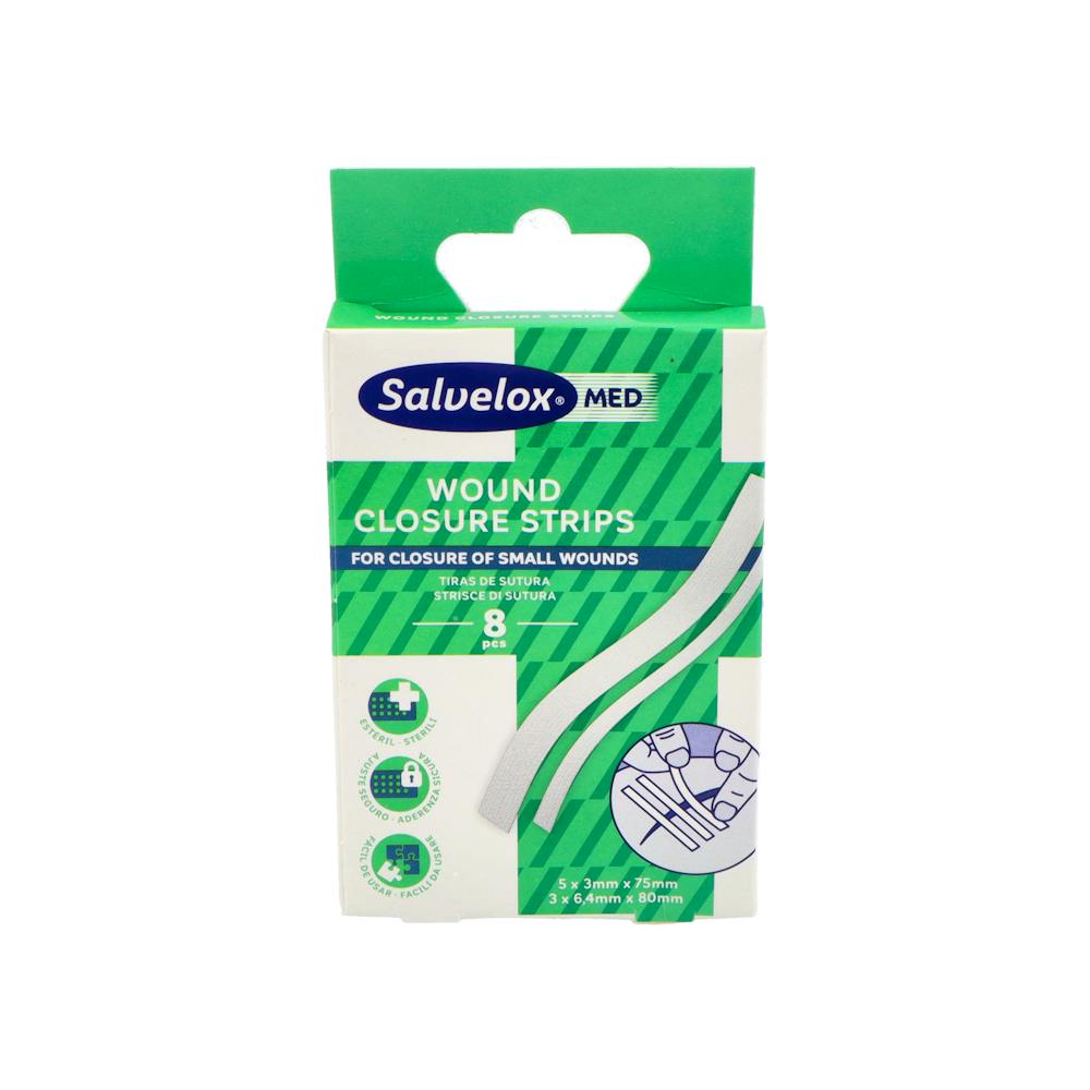 Salvelox Med Wound Closure Strips Tiras de Aproximación 8 Unidades