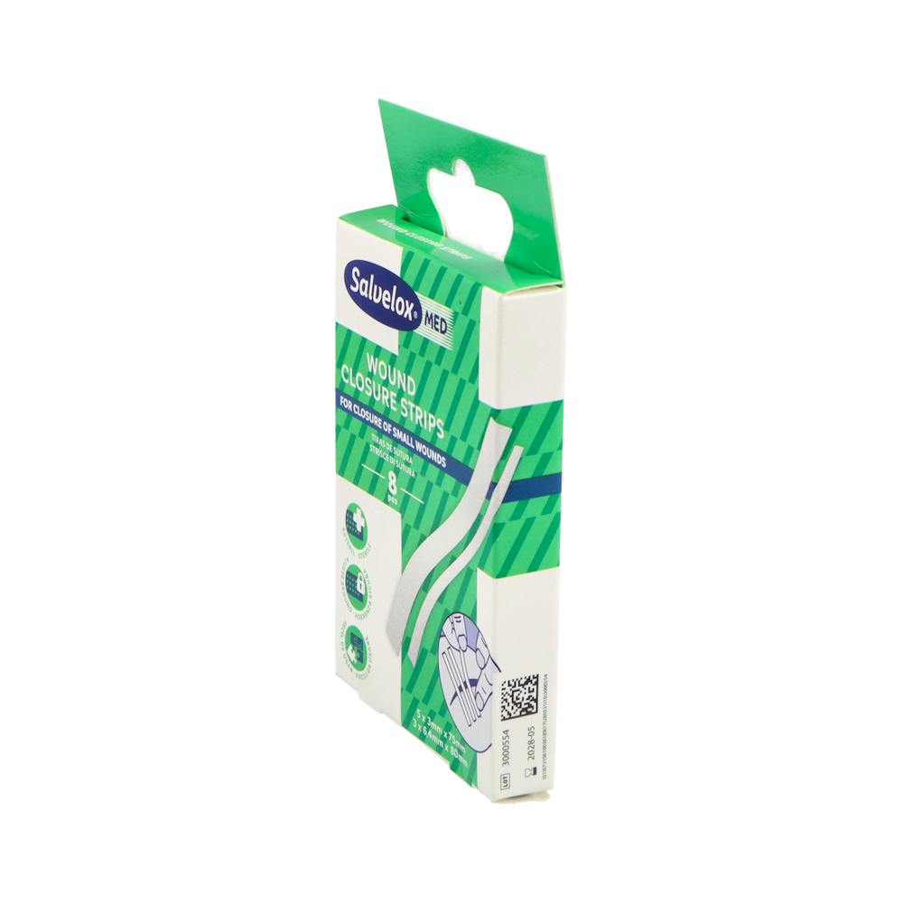 Salvelox Med Wound Closure Strips Tiras de Aproximación 8 Unidades
