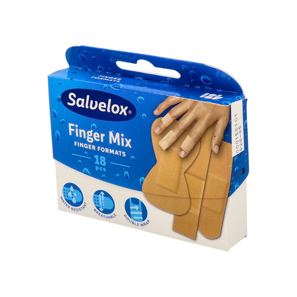 Salvelox Finger Mix Apósitos para Dedos Surtido 18 Unidades