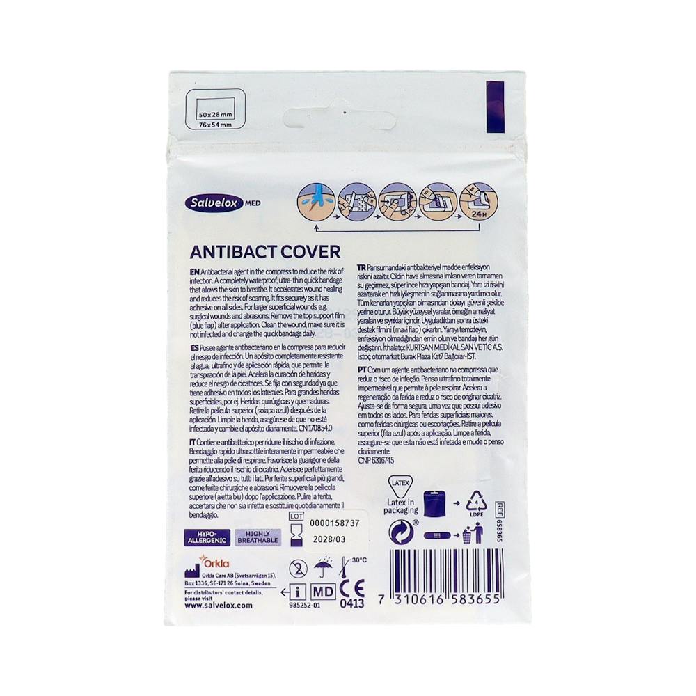 Salvelox Med Antibact Cover Apósito Estéril 76 x 54 mm 5 Unidades
