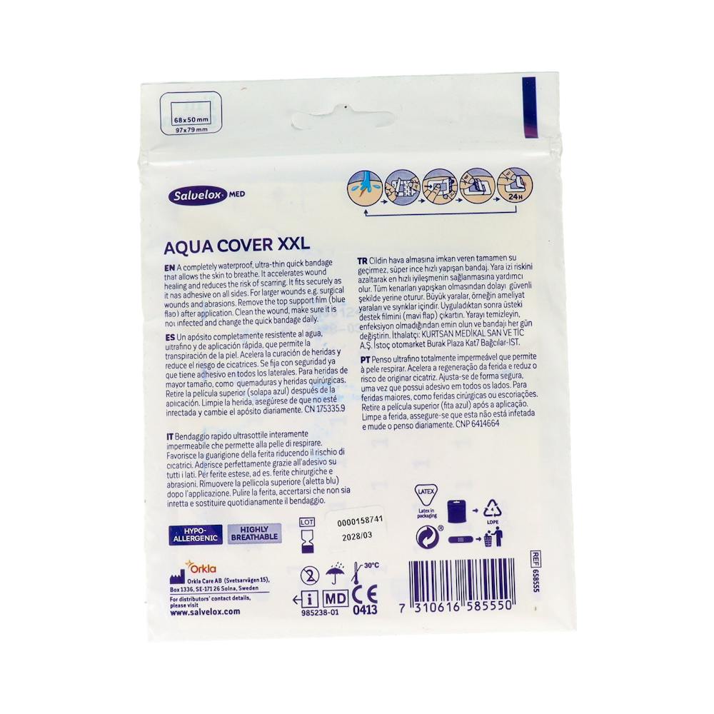 Salvelox Med Aqua Cover Apósito Estéril XXL 5 Unidades
