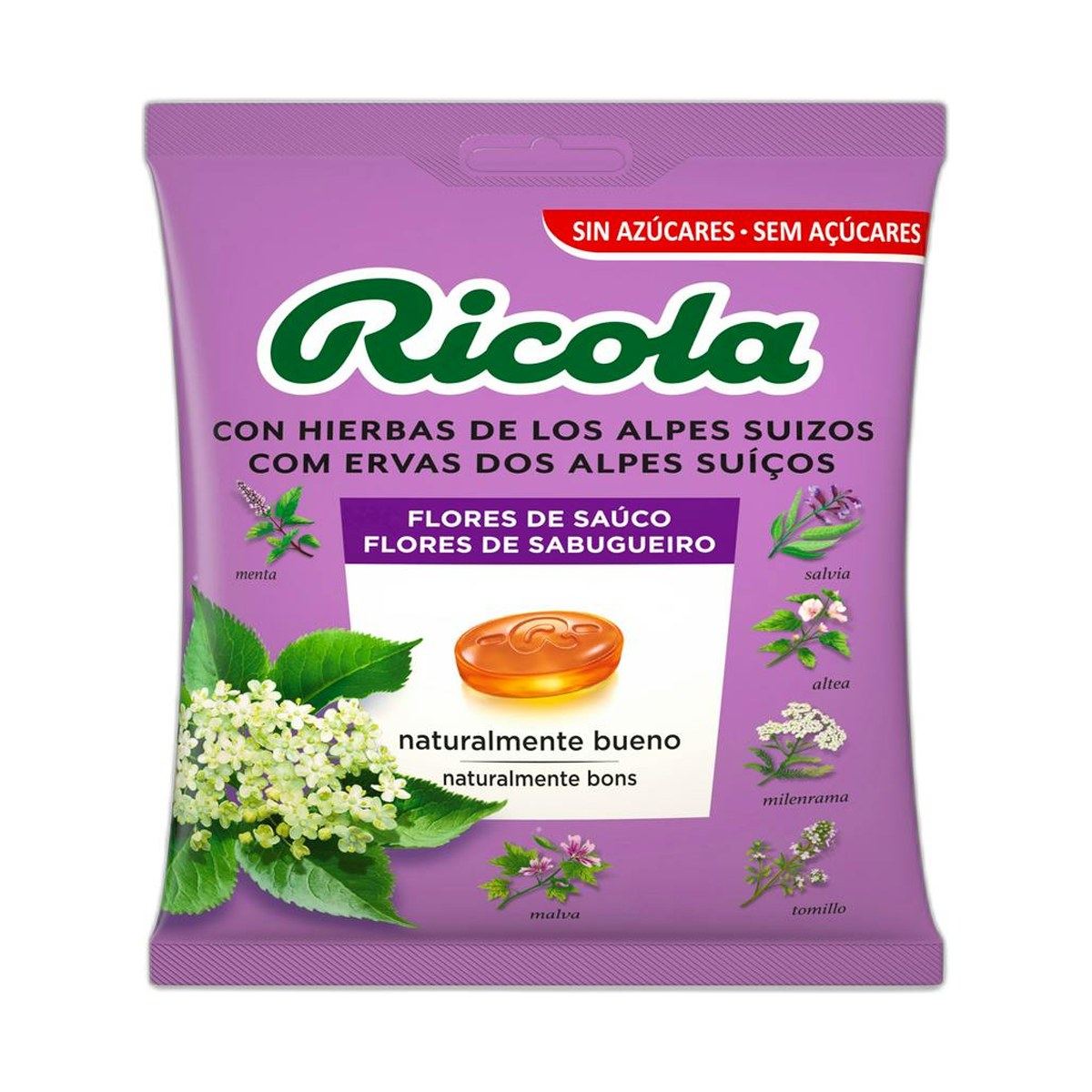 Ricola Caramelos sin Azúcar Saúco con Stevia 70 g
