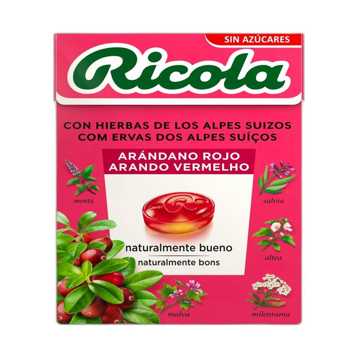 Ricola Caramelos sin Azúcar Arándano 50 g