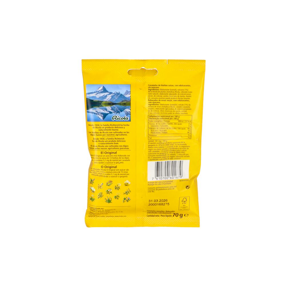 Ricola Caramelos sin Azúcar Hierbas con Stevia 70 g