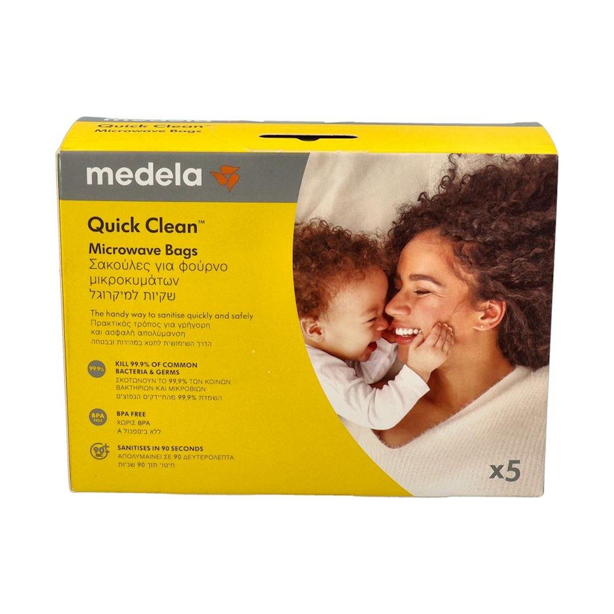 Medela Quick Clean Bolsas Esterilizadoras Microondas 5 Unidades