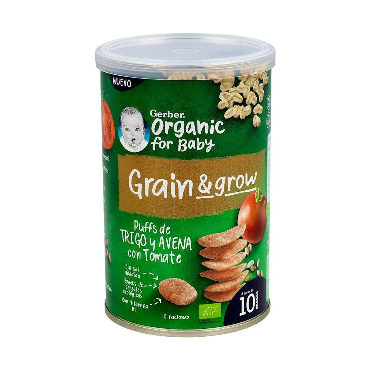 Gerber Organic Snack Trigo y Avena con Tomate 35 g