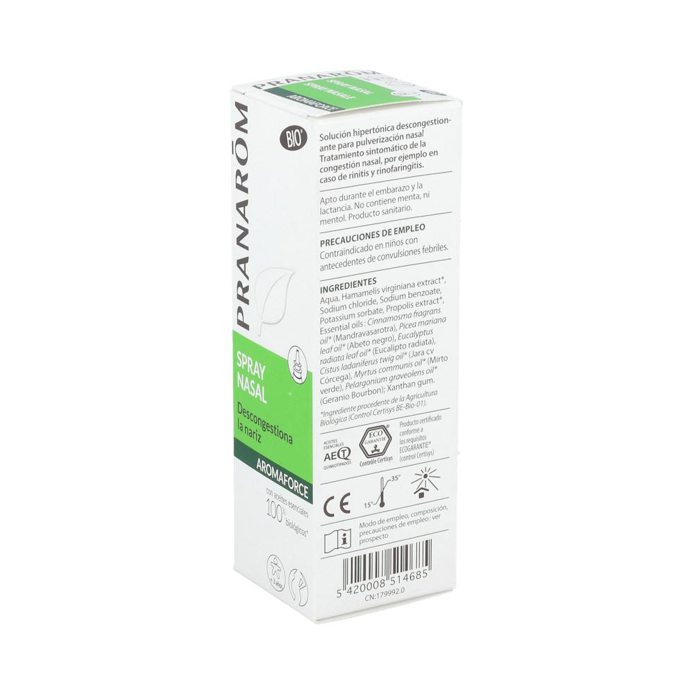 PRANAROM Aromaforce Spray Nasal Hipertónico 15 ml