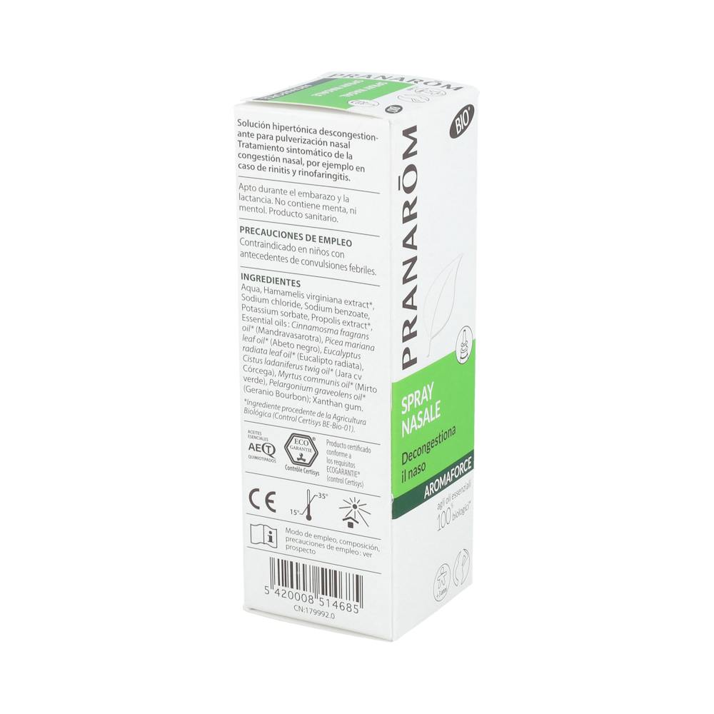 PRANAROM Aromaforce Spray Nasal Hipertónico 15 ml