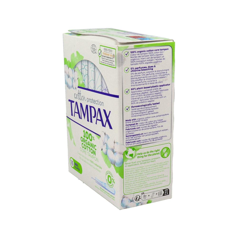 Tampax Cotton Protection Tampones Super 16 Unidades