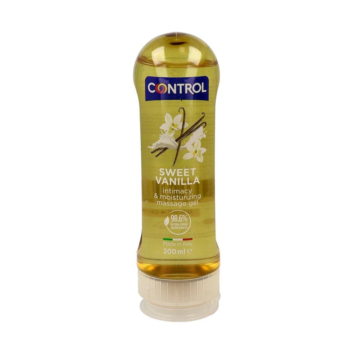 Control Gel de Masaje y Placer 2 en 1 Vainilla de Madagascar 200 ml