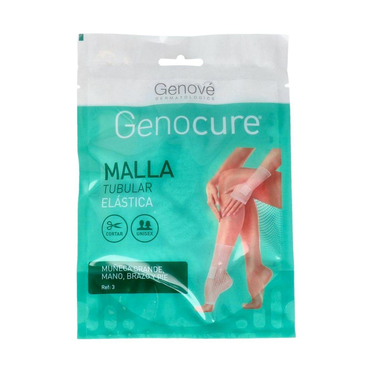 Genocure Venda Tubular de Malla Nº3 Muñeca Grande, Mano, Brazo y Pie