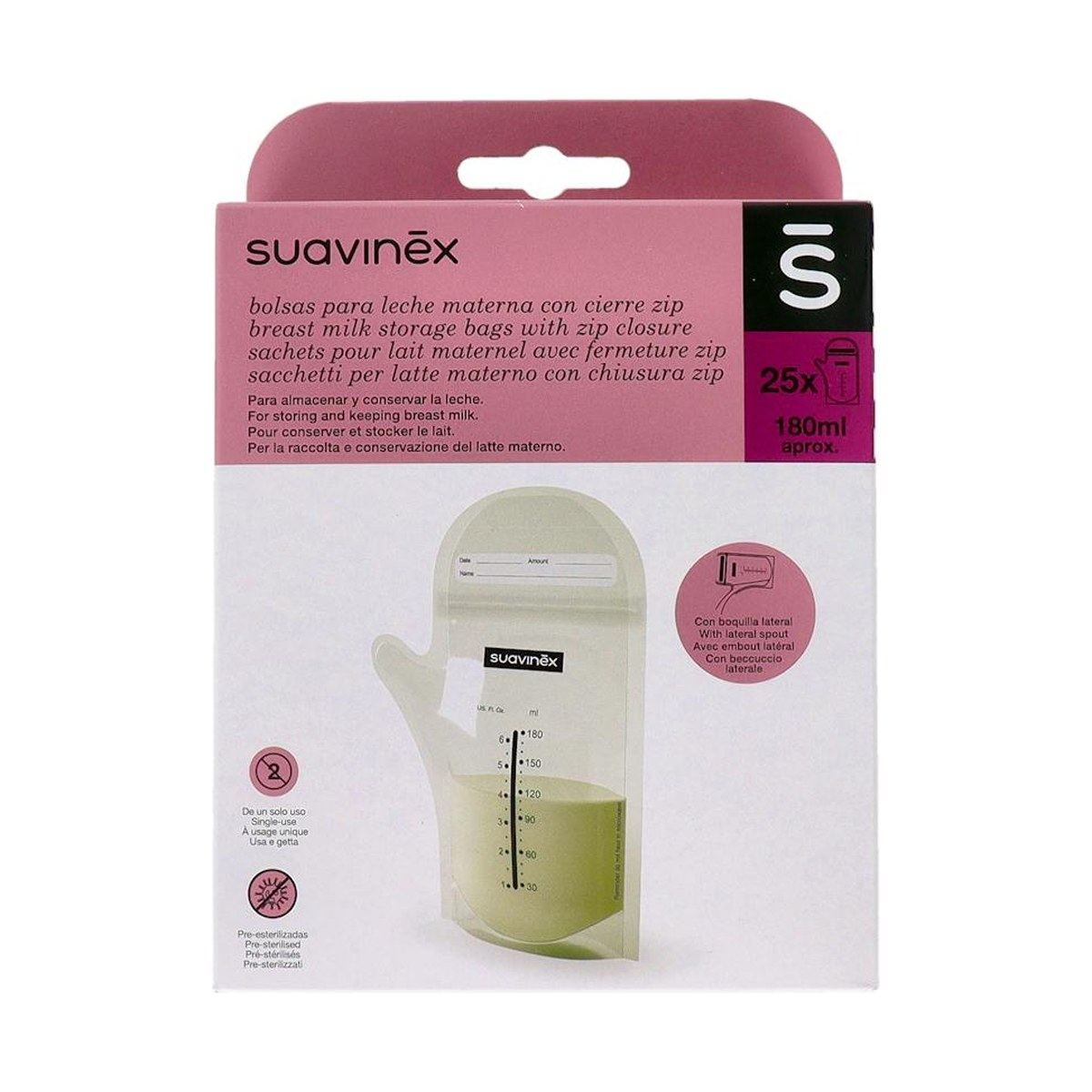Suavinex Bolsas de Almacenamiento Leche Materna 25 Unidades