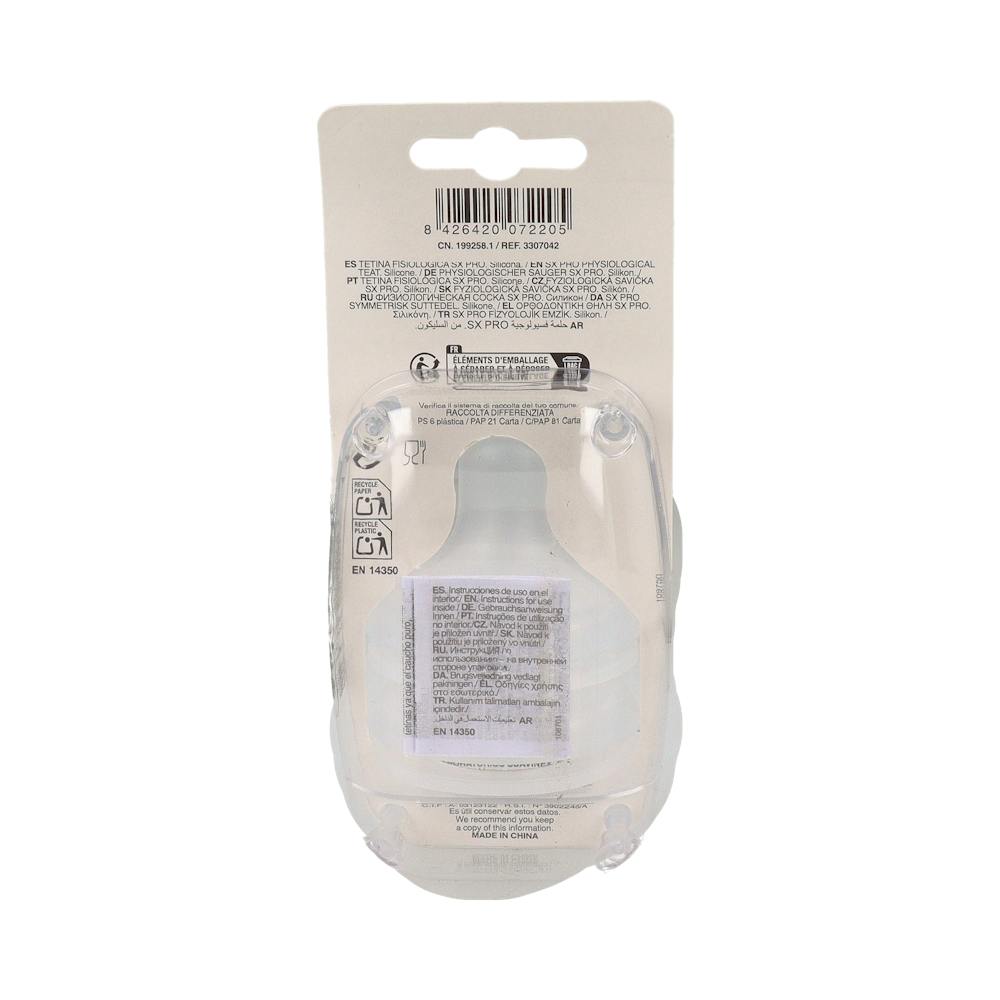 Suavinex Tetina Silicona Fisiológica Flujo S 2 Unidades