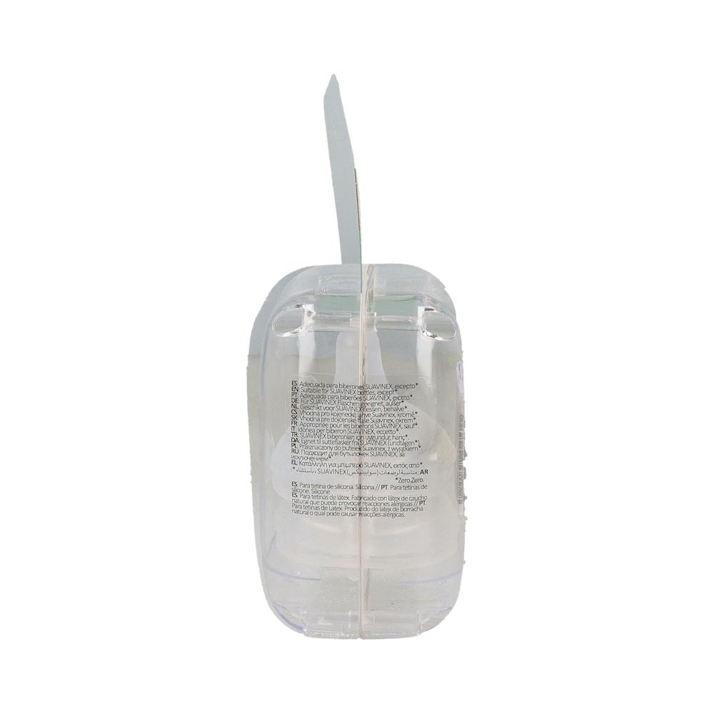 Suavinex Tetina Silicona Fisiológica Flujo M 2 Unidades