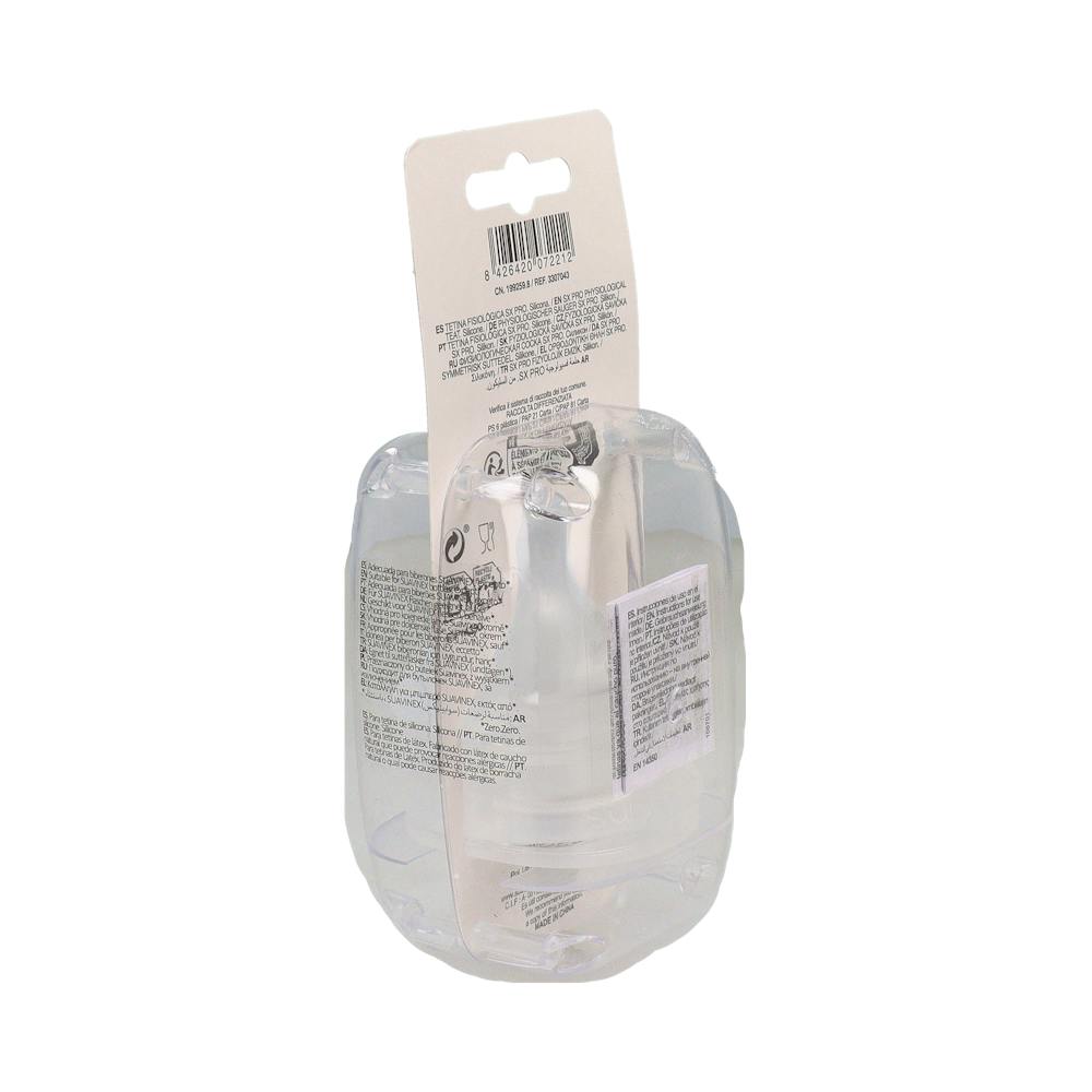Suavinex Tetina Silicona Fisiológica Flujo M 2 Unidades