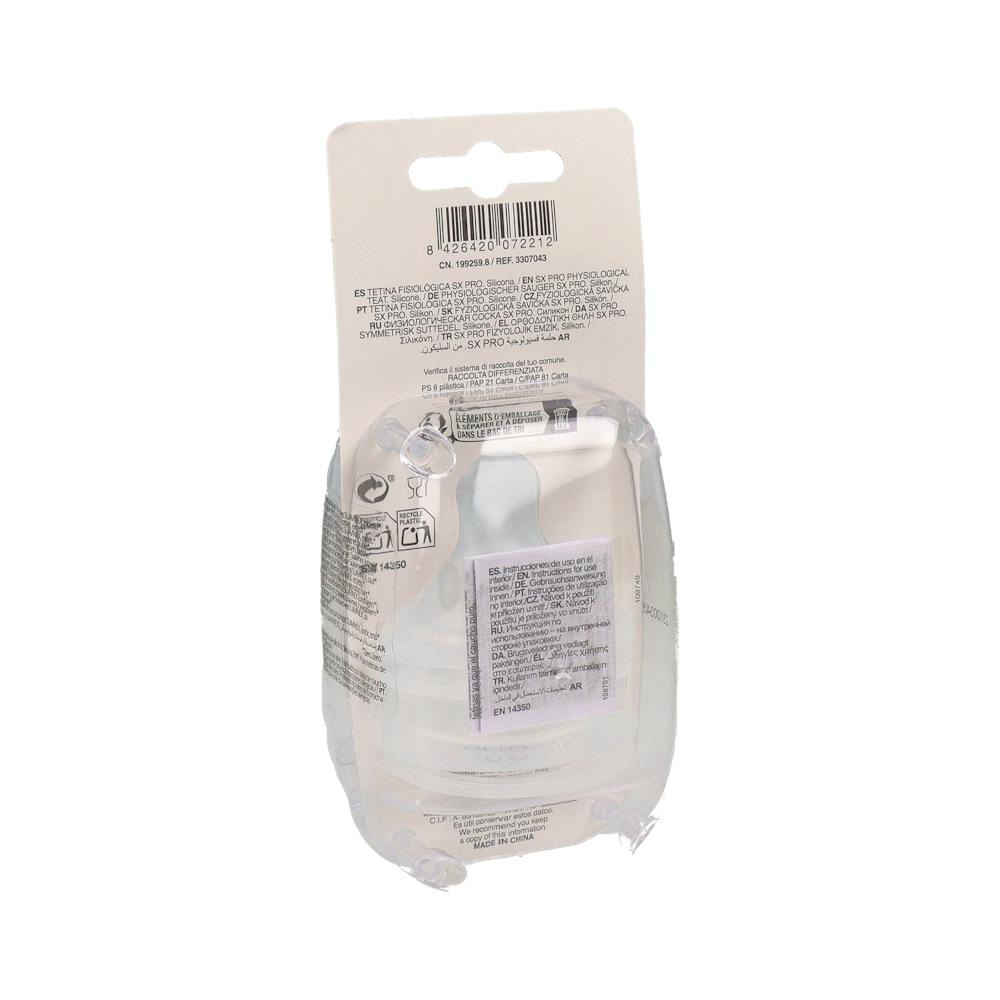 Suavinex Tetina Silicona Fisiológica Flujo M 2 Unidades