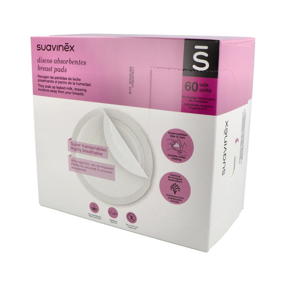 Suavinex Discos de Lactancia Absorbentes 60 + 30 Unidades