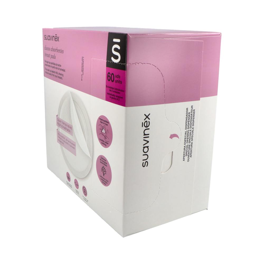 Suavinex Discos de Lactancia Absorbentes 60 + 30 Unidades
