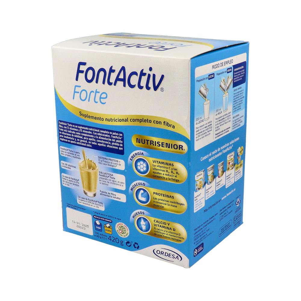 Fontactiv Forte Suplemento Nutricional Vainilla 14 Sobres 30 g