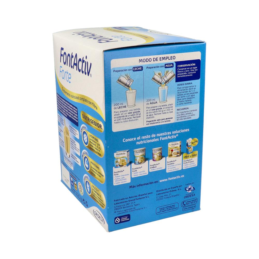 Fontactiv Forte Suplemento Nutricional Vainilla 14 Sobres 30 g