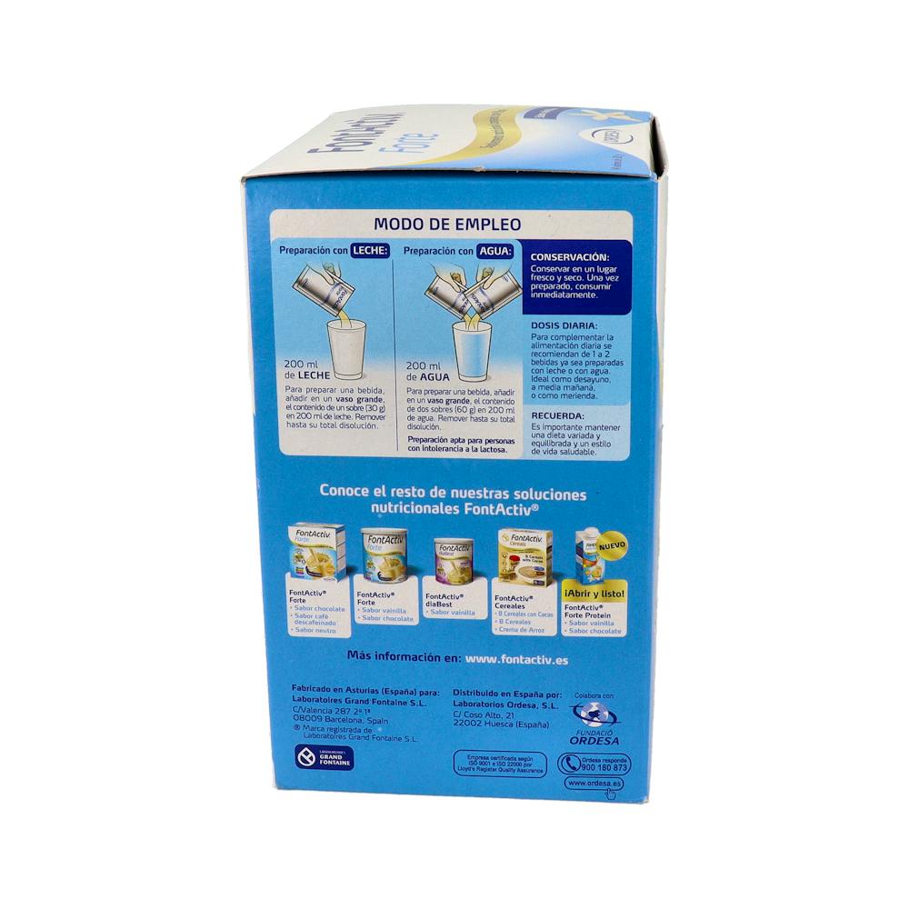 Fontactiv Forte Suplemento Nutricional Vainilla 14 Sobres 30 g