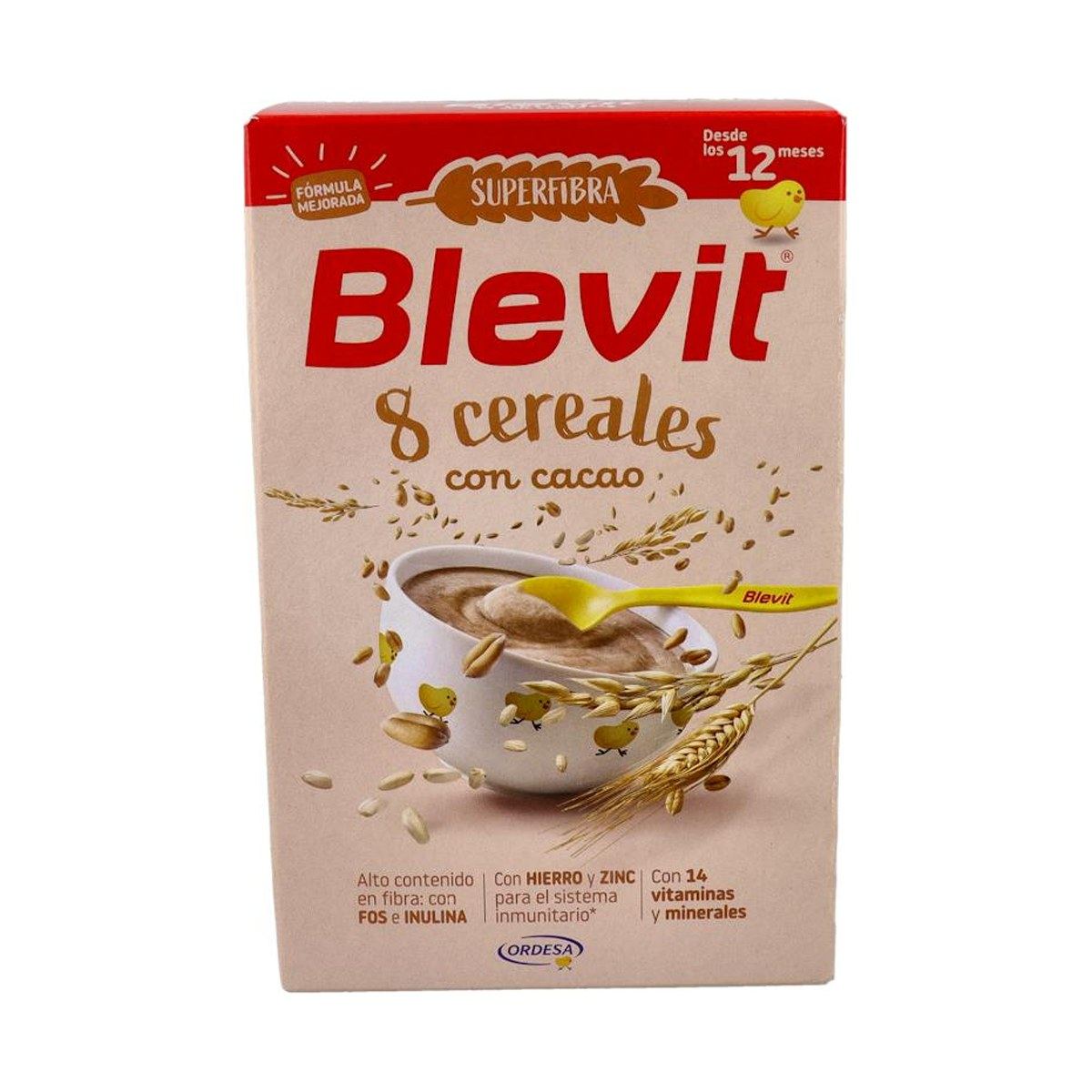 Blevit Superfibra 8 Cereales y Cacao Papilla 500 g