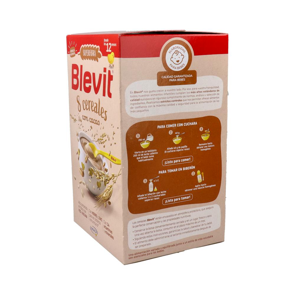 Blevit Superfibra 8 Cereales y Cacao Papilla 500 g