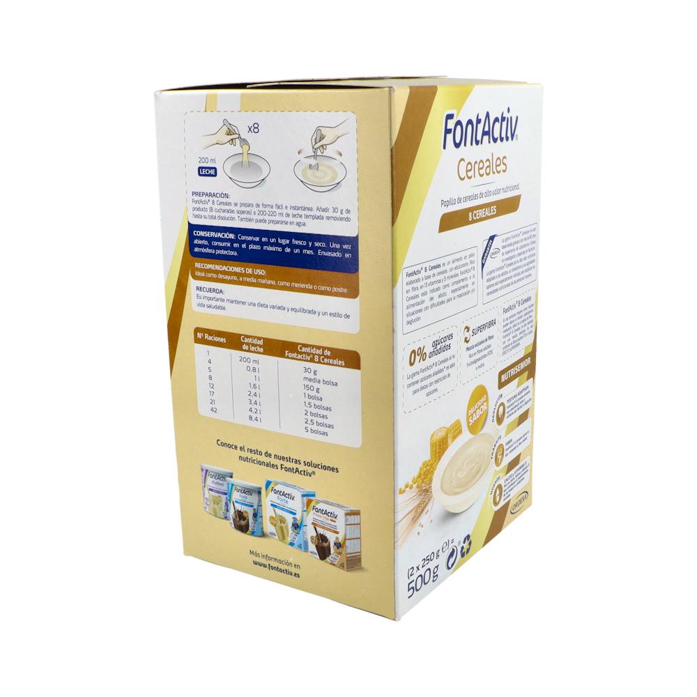 Fontactiv 8 Cereales Papilla Adultos 500 g