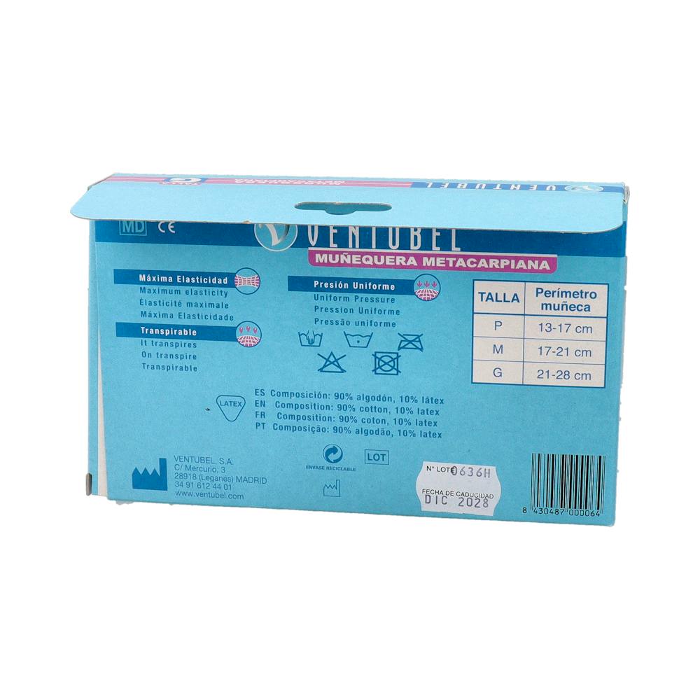 Ventubel Muñequera Metacarpiana Talla 3