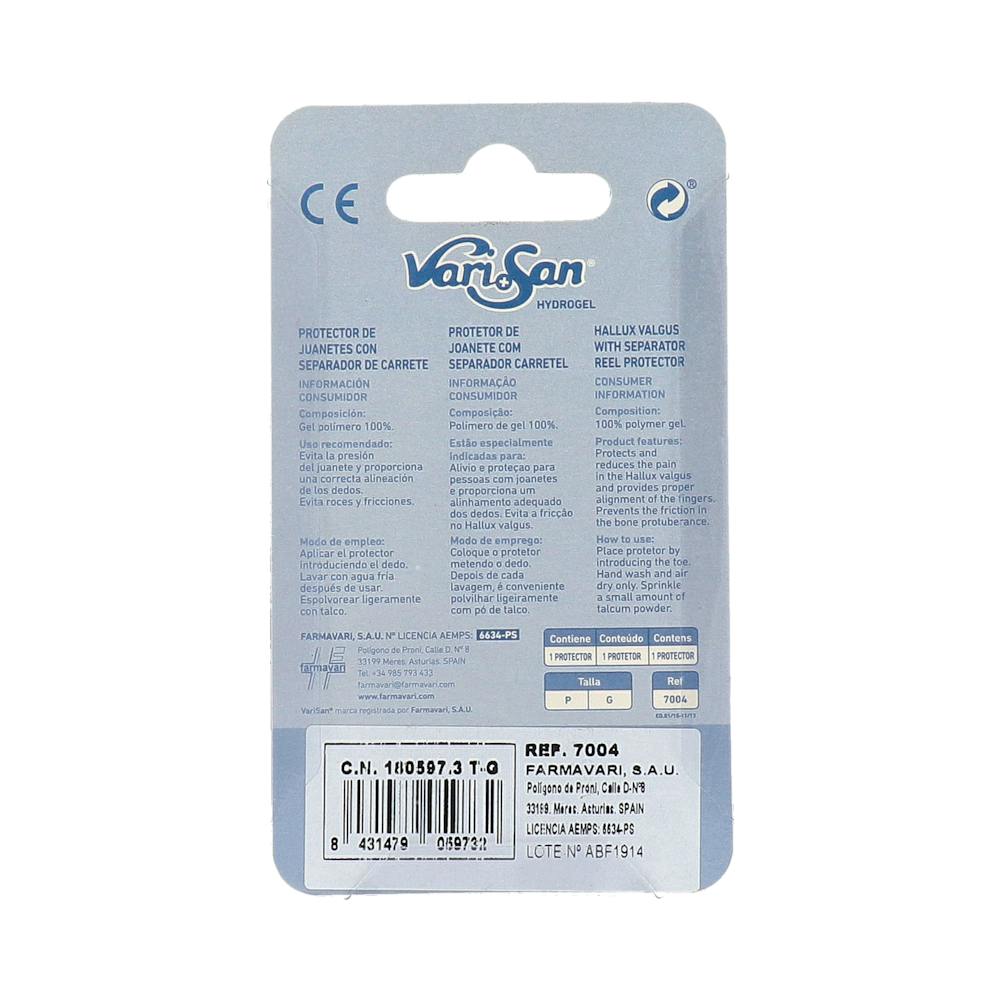 Varisan Protector de Juanetes con Separador Hydrogel Talla Grande