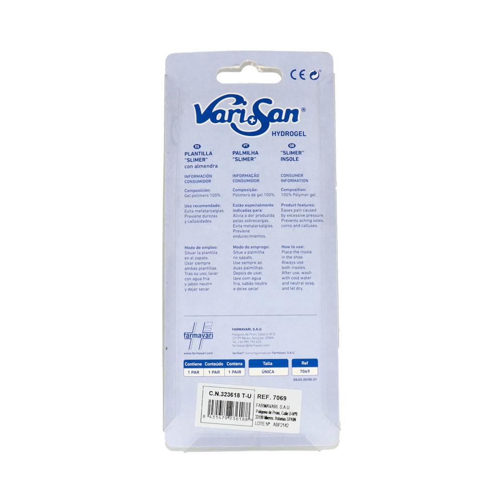 Varisan Slimer Plantillas Finas Hydrogel