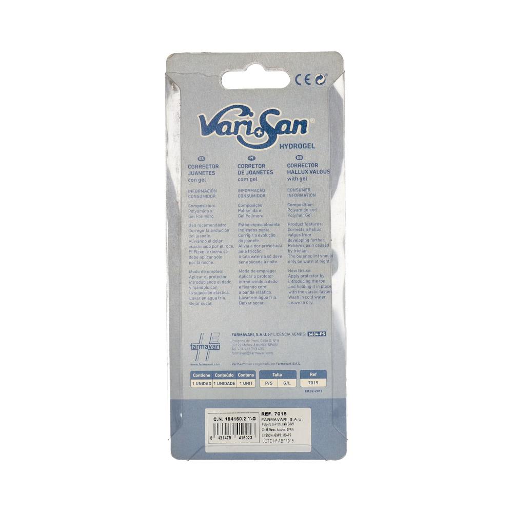 Varisan Corrector de Juanete con Gel Talla Grande